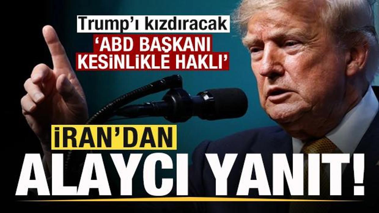 İran’dan Trump’a alaycı yanıt: ABD Başkanı kesinlikle haklı İran’dan Trump’a alaycı yanıt: ABD Başkanı kesinlikle haklı