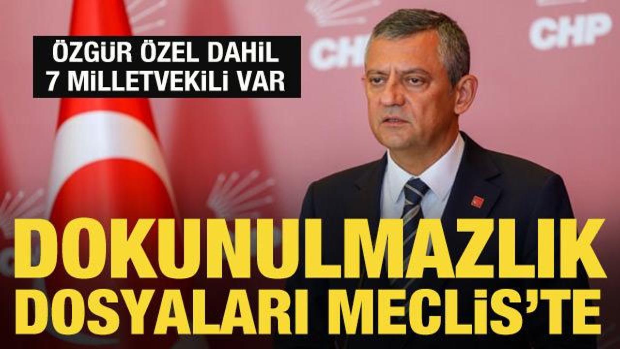 &Ouml;zg&uuml;r &Ouml;zel dahil 7 milletvekiline ait 9 dokunulmazlık dosyası Meclis'te