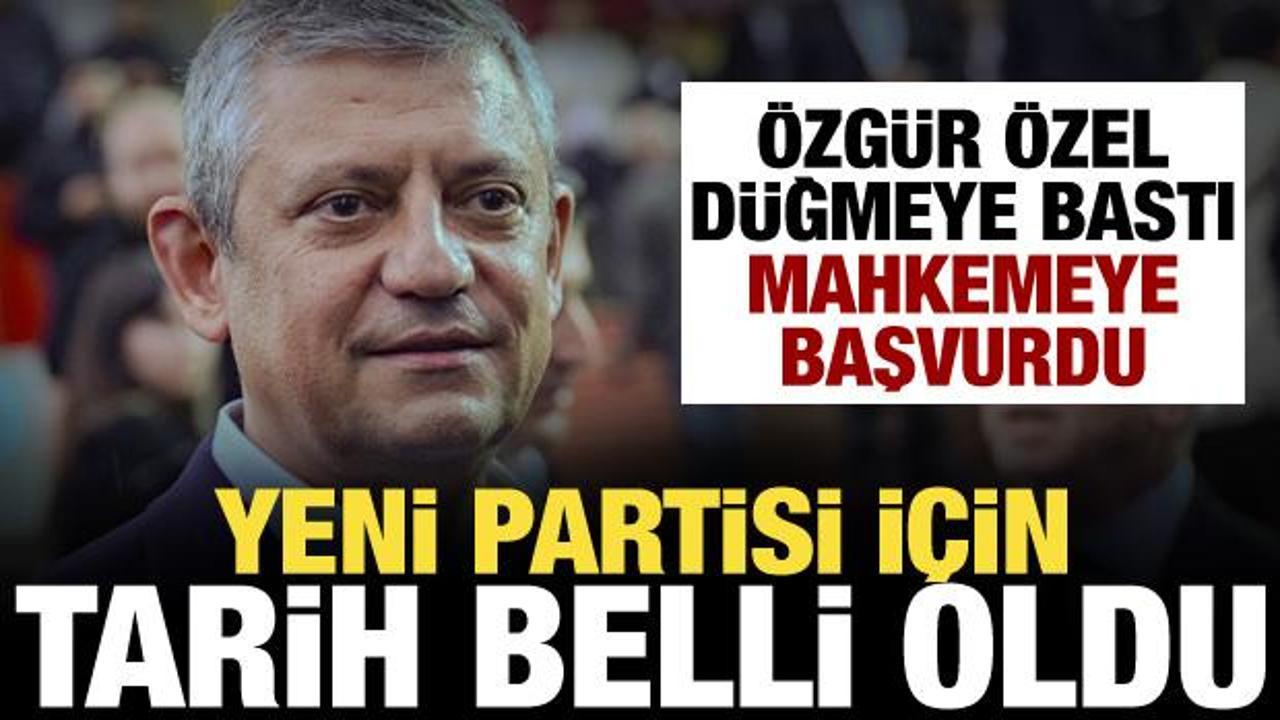 &Ouml;zg&uuml;r &Ouml;zel'den son dakika kurultay hamlesi! Yeni partisi i&ccedil;in tarih belli oldu