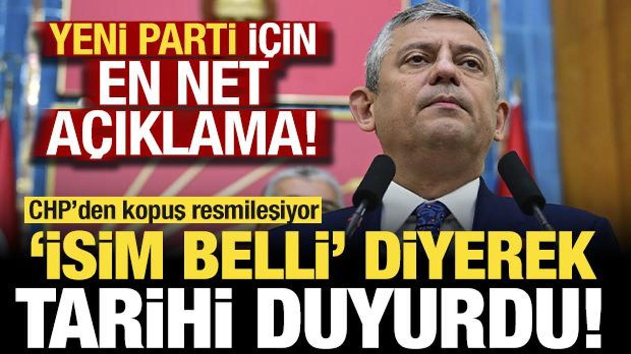 &Ouml;zg&uuml;r &Ouml;zel'den yeni parti a&ccedil;ıklaması: 'İsmi belli' diyerek tarih verdi!