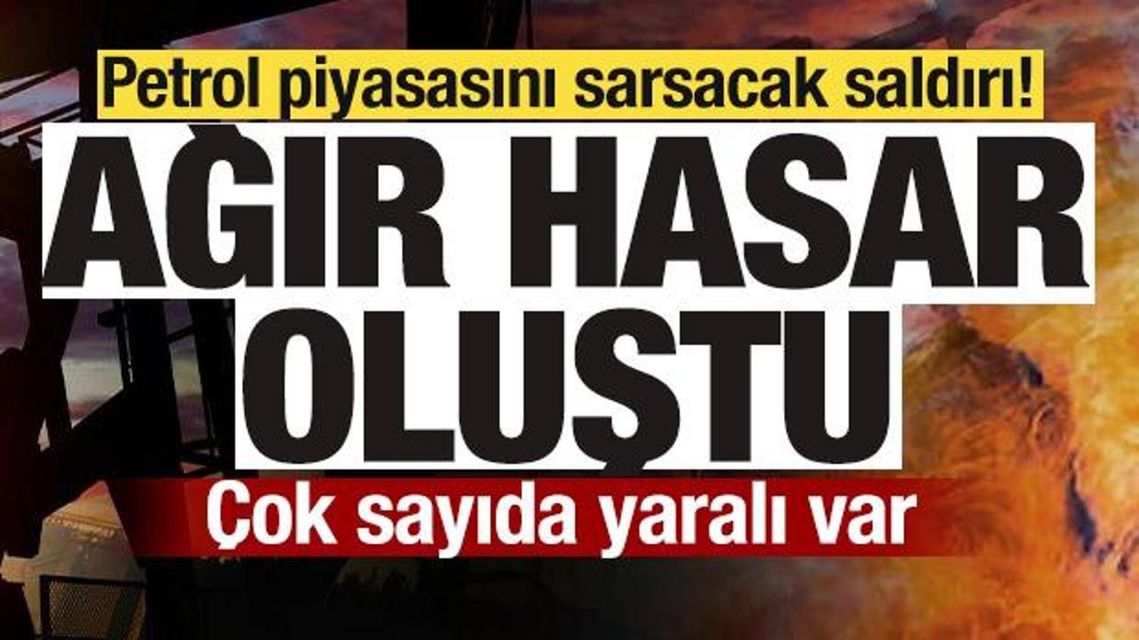 Kuveyt petrol tesisine yönelik saldırı sonrası oluşan hasar ve dumanlar