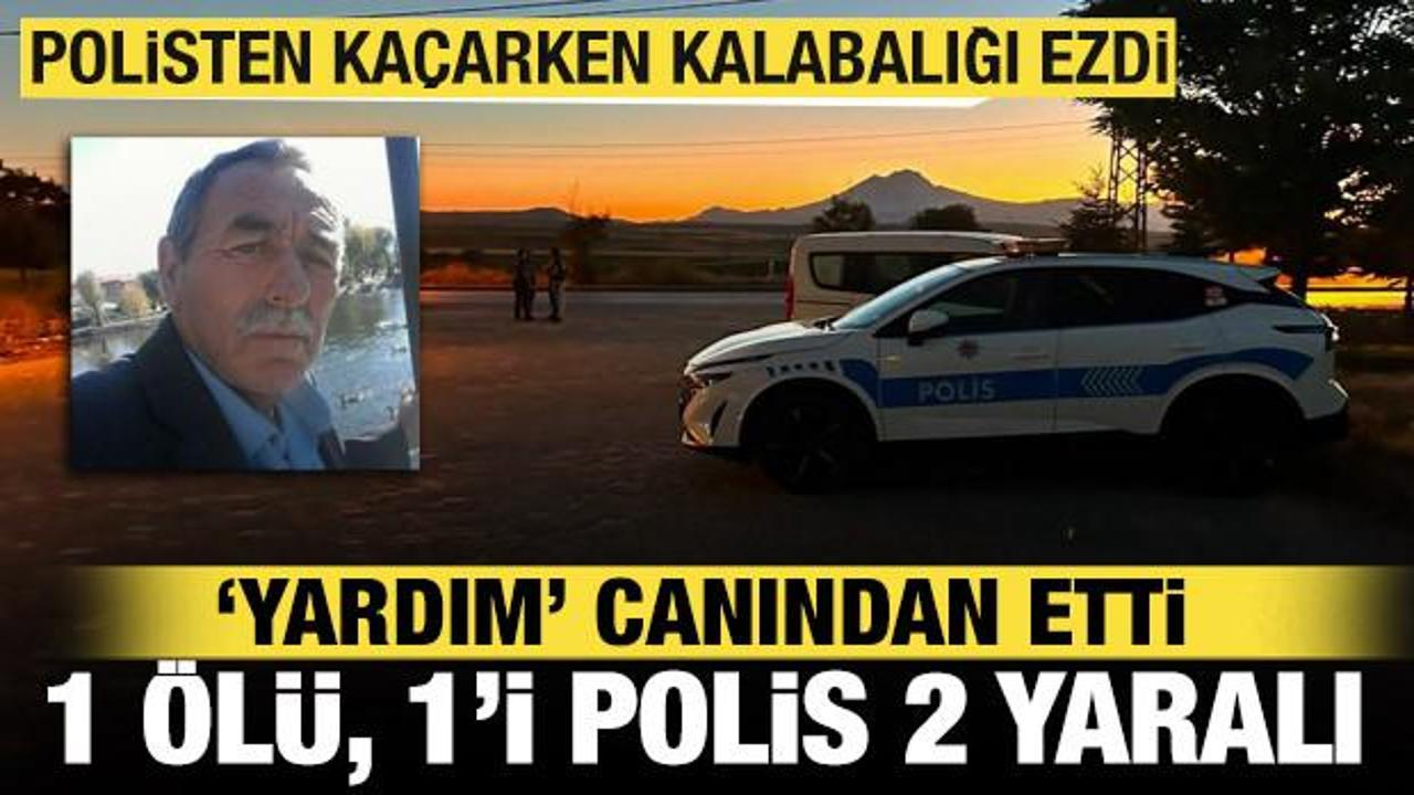 Polisten kaçarken yardım için gelen vatandaşı ezdi: 1 ölü, 1’i polis 2 yaralı Polisten kaçarken yardım için gelen vatandaşı ezdi: 1 ölü, 1’i polis 2 yaralı