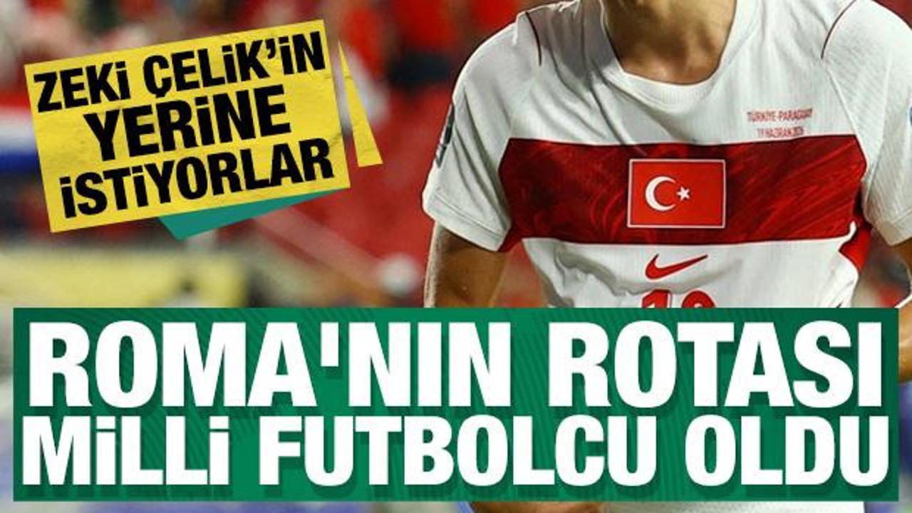 Roma'nın rotası milli futbolcu oldu! Zeki &Ccedil;elik'in yerine istiyorlar