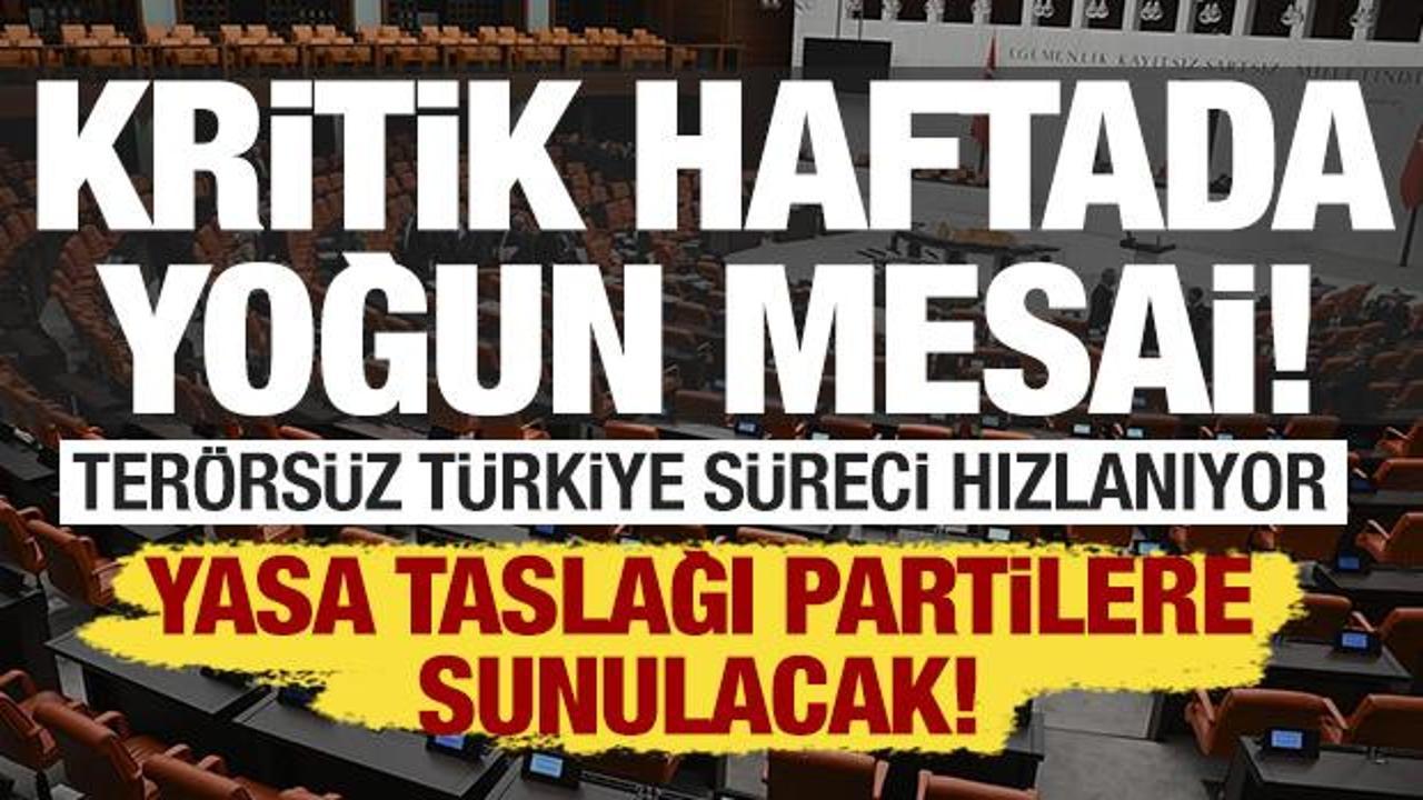 TBMM'de kritik hafta: Ter&ouml;rs&uuml;z T&uuml;rkiye taslağı partilere sunulacak!
