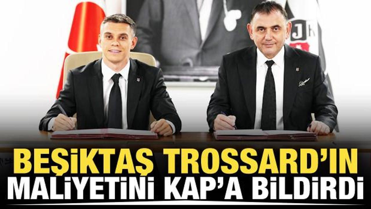 Trossard imzayı attı! Beşiktaş maliyetini KAP'a bildirdi