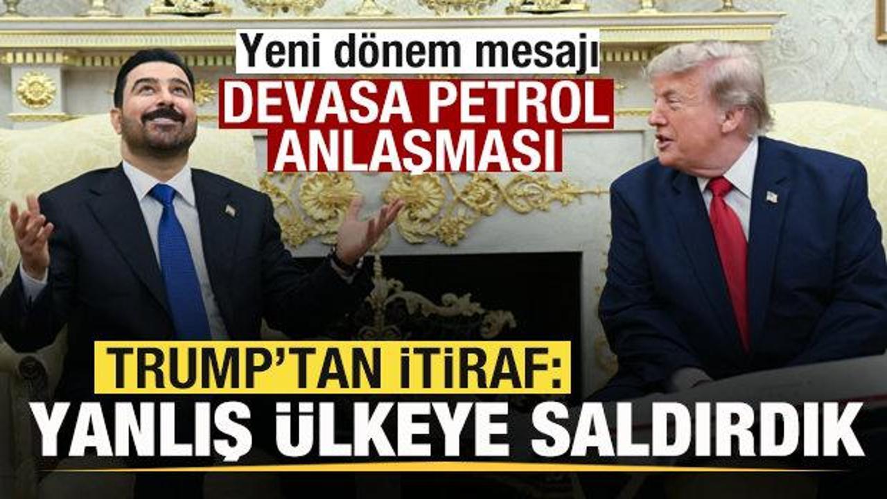 Trump'tan itiraf: Yanlış &uuml;lkeye saldırdık! Devasa petrol anlaşmasını duyurdu
