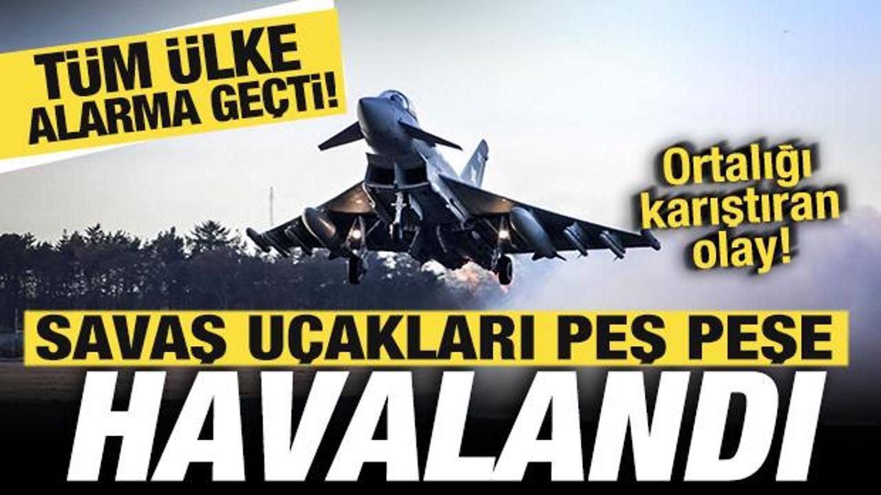 14 yaşındaki &ccedil;ocuk &uuml;lkeyi alarma ge&ccedil;irdi! Savaş u&ccedil;akları peş peşe havalandı