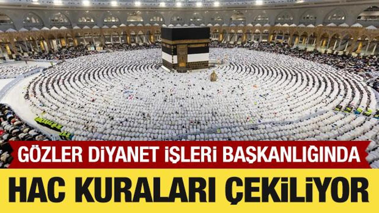 2027 yılı hac kurası bug&uuml;n &ccedil;ekiliyor