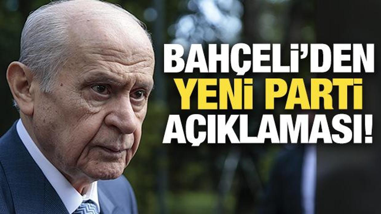 Bah&ccedil;eli'den 'yeni parti' a&ccedil;ıklaması! Vekil sayısına g&ouml;re Hazine yardımı almalı