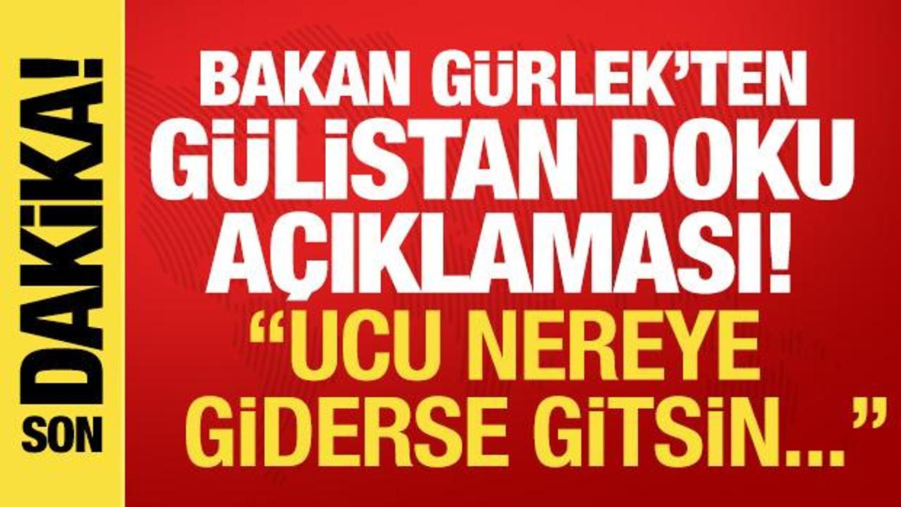 Bakan G&uuml;rlek'ten son dakika G&uuml;listan Doku a&ccedil;ıklaması: Ucu nereye giderse gitsin...
