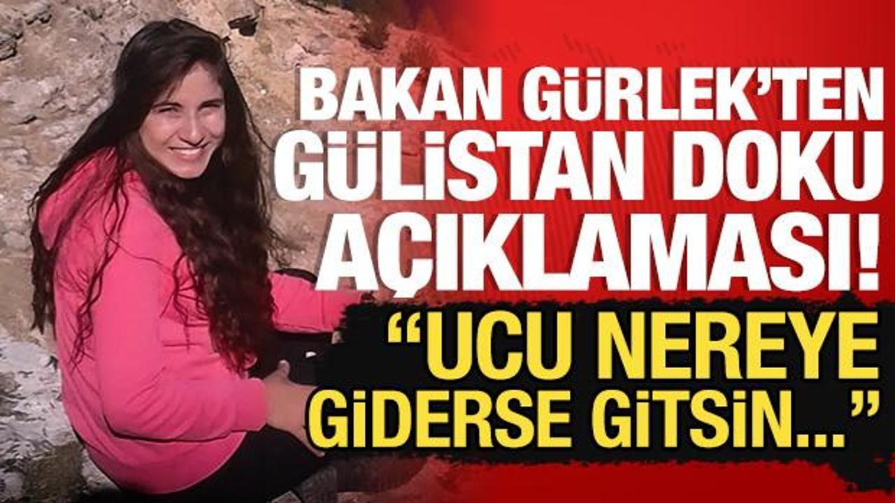 Bakan G&uuml;rlek'ten son dakika G&uuml;listan Doku a&ccedil;ıklaması: Ucu nereye giderse gitsin...
