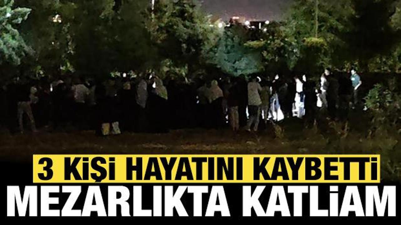Batman'da mezarlıkta katliam: 3 kişi &ouml;ld&uuml;!