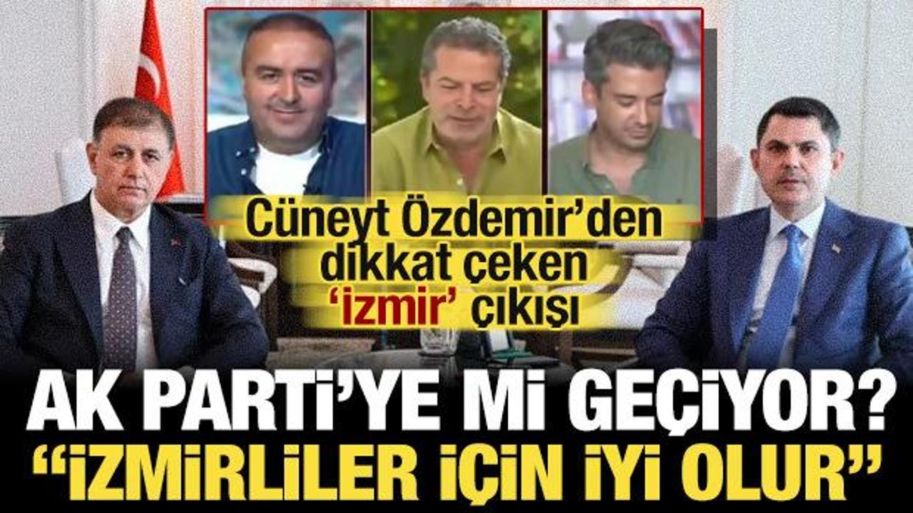 Cemil Tugay AK Parti'ye mi ge&ccedil;iyor? &Ccedil;arpıcı &ccedil;ıkış: 'İzmirliler i&ccedil;in iyi olur'