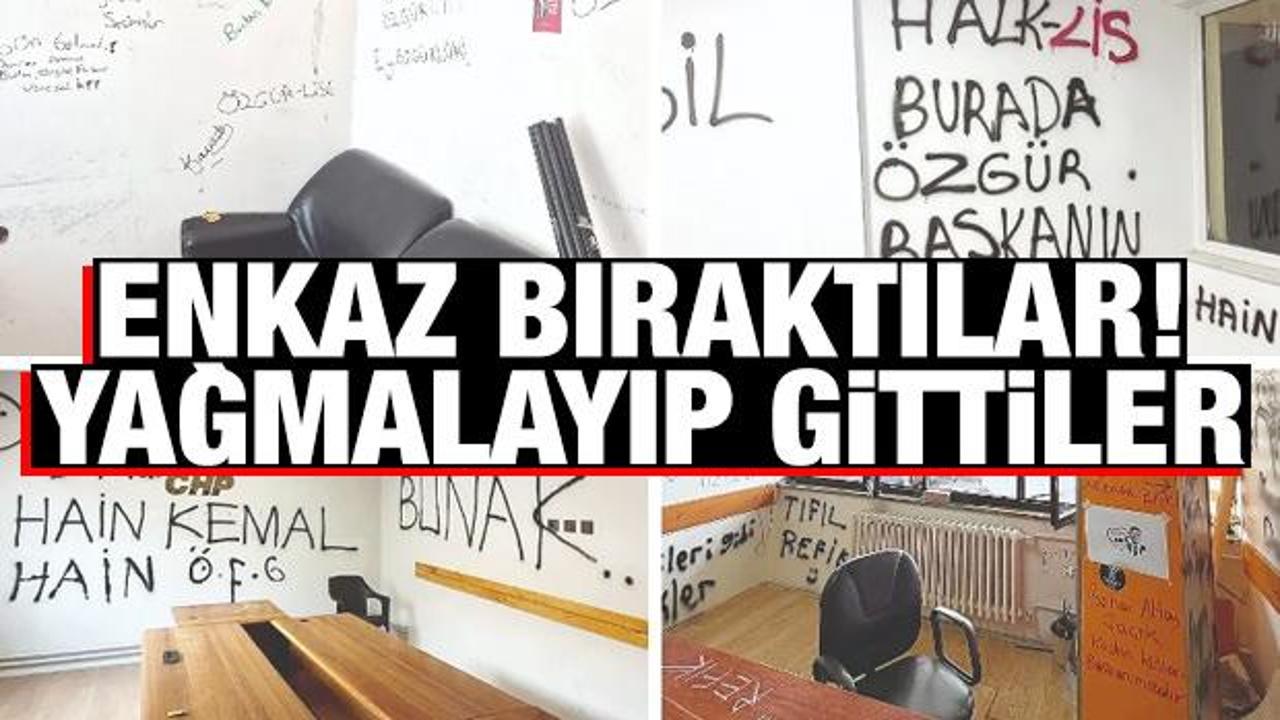 CHP’den ayrılanlar binaları yağmalayıp gitti CHP’den ayrılanlar binaları yağmalayıp gitti