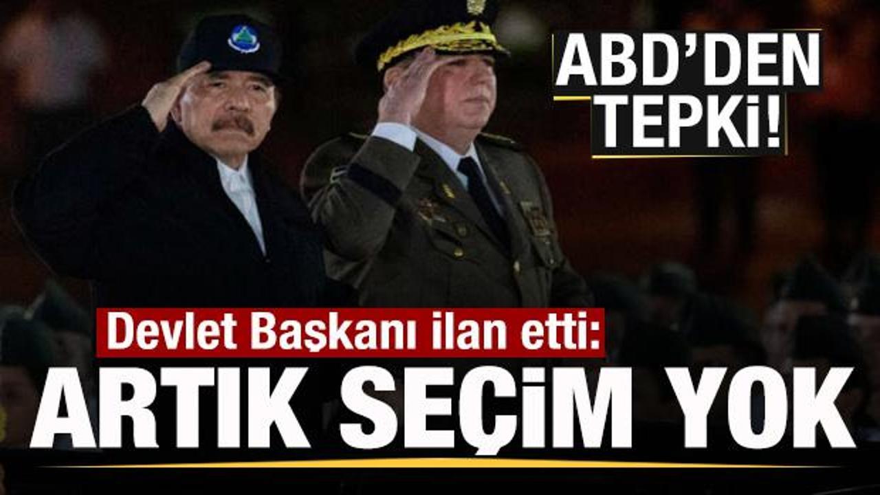 Devlet başkanı duyurdu! Artık se&ccedil;im yapılmayacak! ABD'den tepki