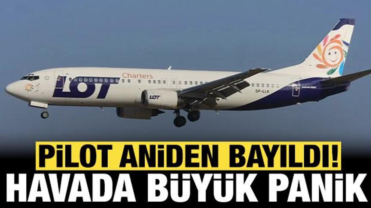 Havada b&uuml;y&uuml;k panik: Pilot bayıldı, u&ccedil;ak acil iniş yaptı!