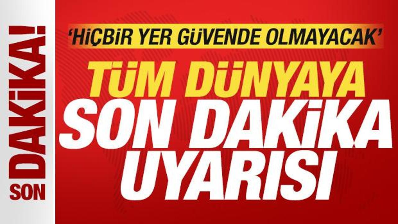 İran ordusundan t&uuml;m d&uuml;nyaya son dakika uyarısı! Resmen bildiri yayımladılar