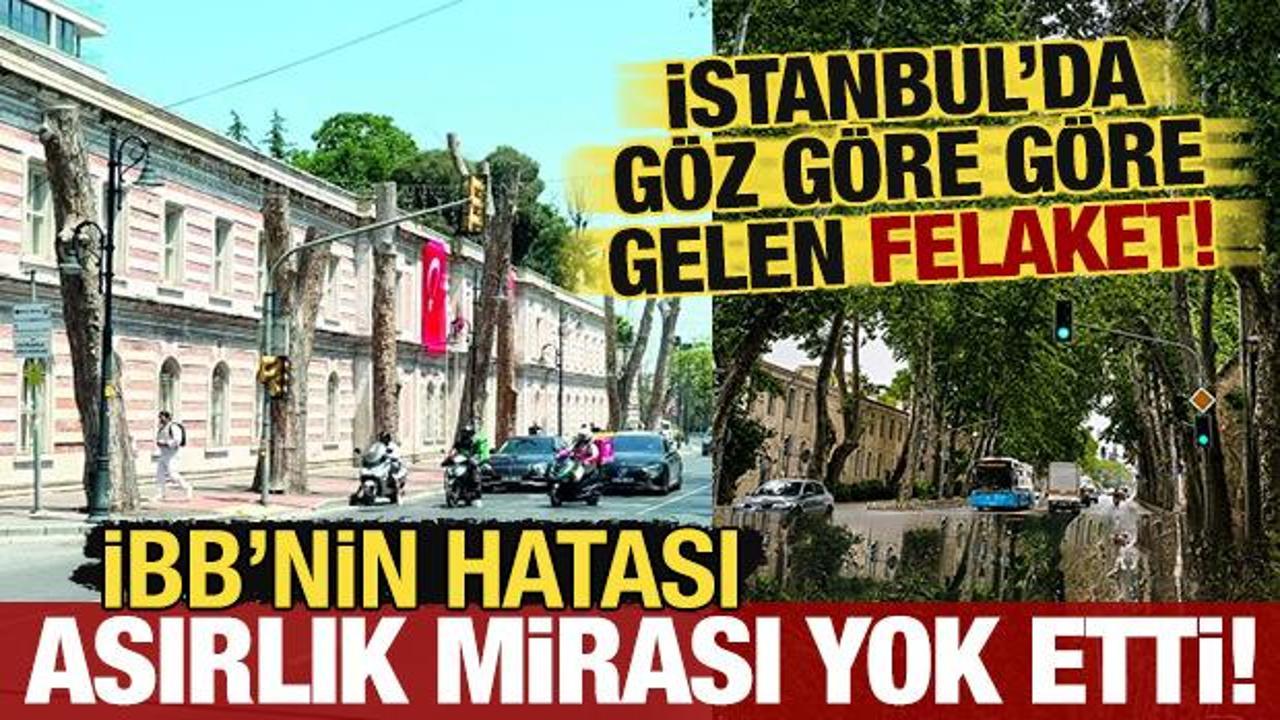 İstanbul'un simgesinde g&ouml;z g&ouml;re g&ouml;re gelen felaket! İBB'nin hatası asırlık mirası &ccedil;&uuml;r&uuml;tt&uuml;!