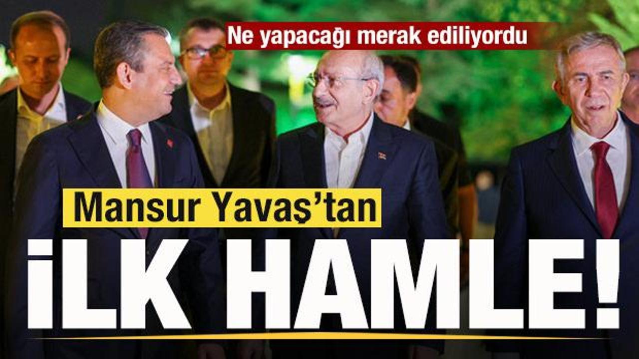 Ne yapacağı merak ediliyordu! Mansur Yavaş'tan ilk hamle!