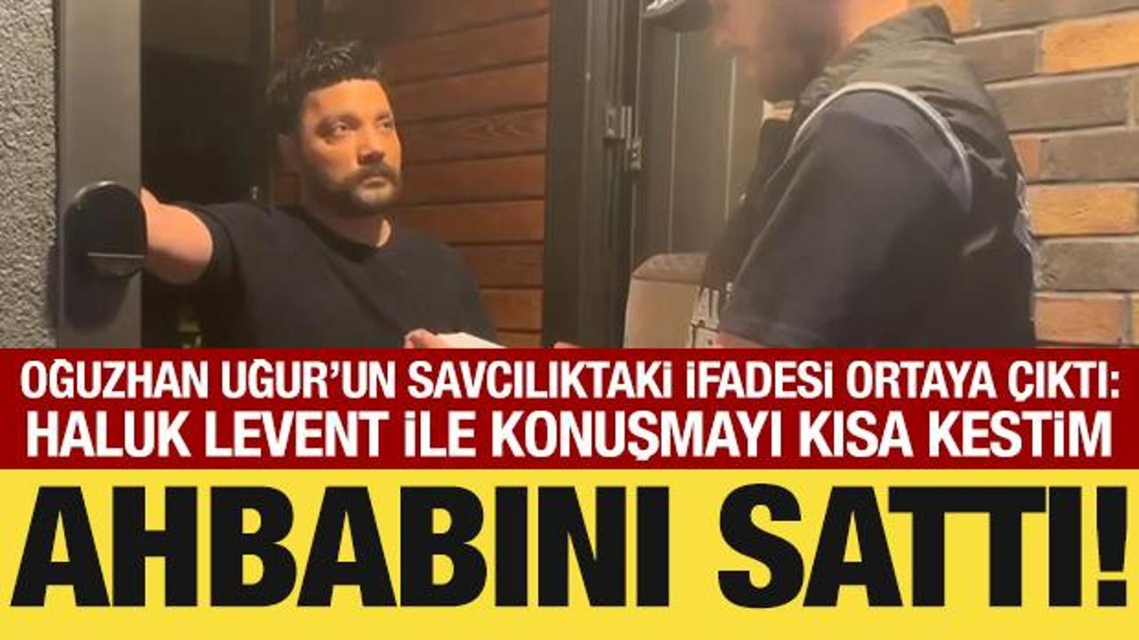 Oğuzhan Uğur'un Ahbap soruşturması kapsamında savcılıkta verdiği ifadeye ilişkin haber.