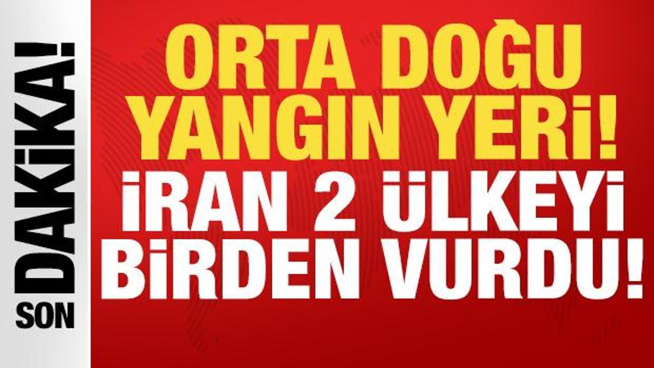 İran'ın Erbil ve Bahreyn'e yönelik saldırıları sonrası Orta Doğu haritası üzerinde artan gerilimi gösteren soyut bir görsel.