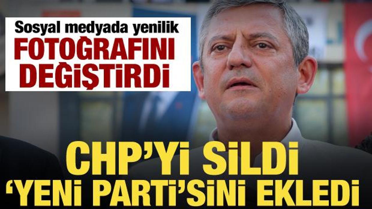 &Ouml;zg&uuml;r &Ouml;zel'den dikkat &ccedil;eken hamle! Profilini değiştirdi, 'YENİ PARTİ' detayı...