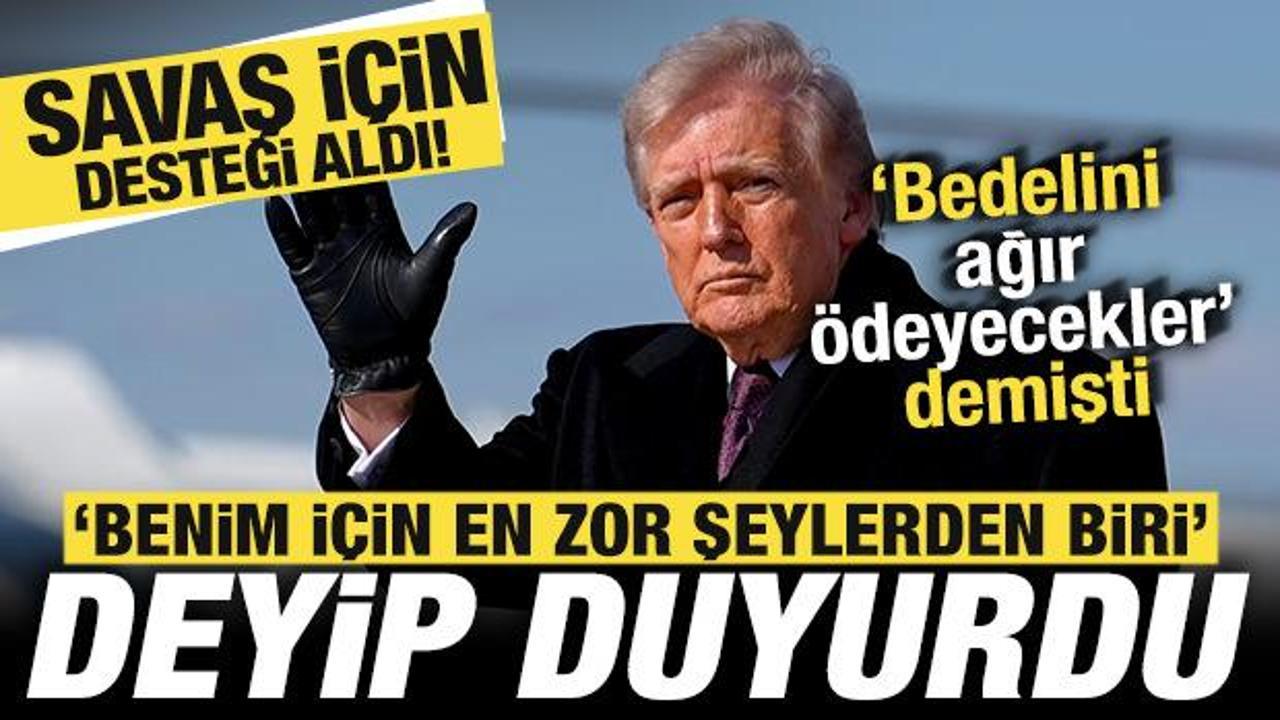 Savaş kızıştı! Trump'tan son dakika İran duyurusu! &Uuml;lkenin desteğini aldı