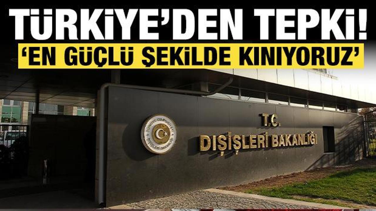 Son dakika: T&uuml;rkiye'den İsrail'e &ccedil;ok sert tepki!