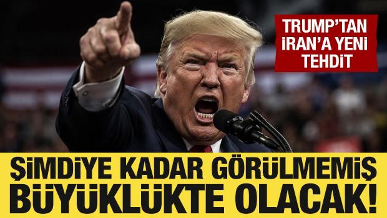 Trump'tan İran a&ccedil;ıklaması: Şimdiye kadar g&ouml;r&uuml;lmemiş b&uuml;y&uuml;kl&uuml;kte saldırı planlıyorum