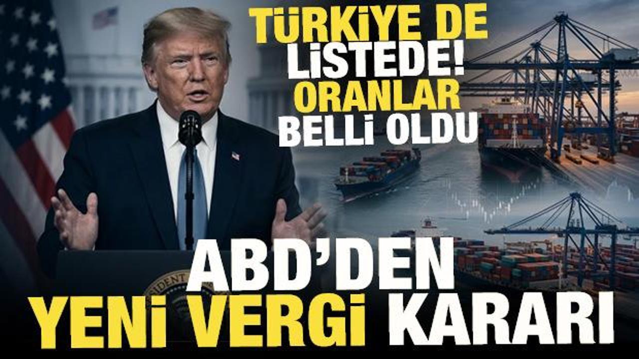 T&uuml;rkiye dahil: Trump'tan 60 &uuml;lke i&ccedil;in yeni g&uuml;mr&uuml;k tarifesi