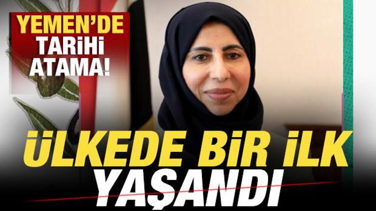 Yemen'de tarihi atama! &Uuml;lkede bir ilk yaşandı! İlk kez kadın Dışişleri Bakanı oldu