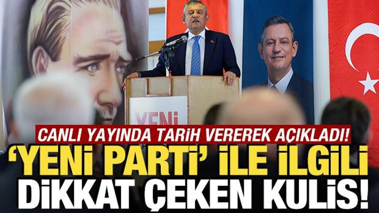 ‘Yeni Parti’ ile ilgili dikkat çeken kulis bilgisi! Canlı yayında tarih vererek açıkladı ‘Yeni Parti’ ile ilgili dikkat çeken kulis bilgisi! Canlı yayında tarih vererek açıkladı