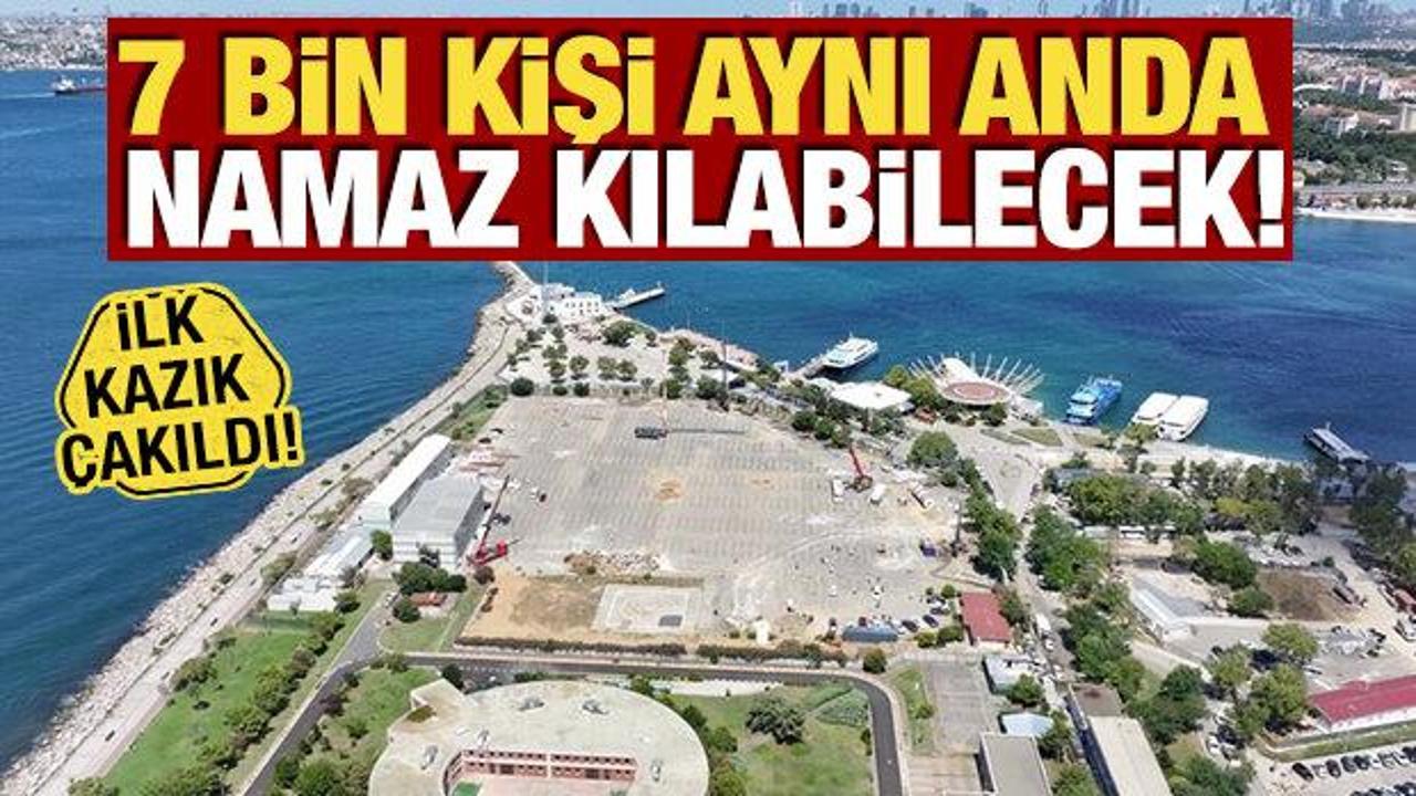 7 bin kişi aynı anda namaz kılabilecek! İlk kazık çakıldı 7 bin kişi aynı anda namaz kılabilecek! İlk kazık çakıldı