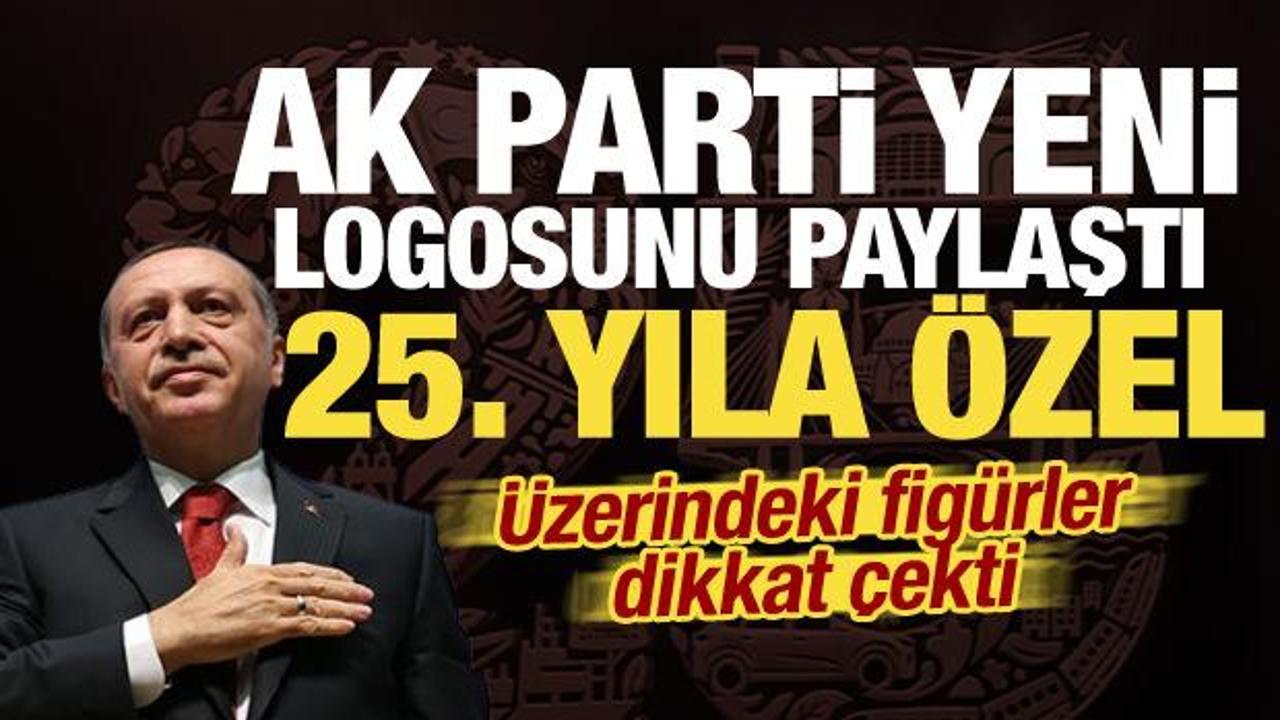 AK Parti'den 25. yıla &ouml;zel logo! Simgeler dikkat &ccedil;ekti