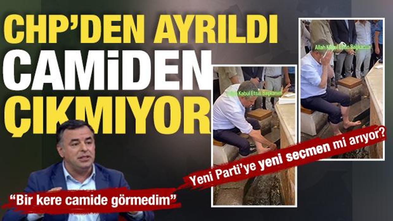 CHP'den ayrıldıktan sonra camiden &ccedil;ıkmayan &Ouml;zel'in abdesti tartışma konusu oldu