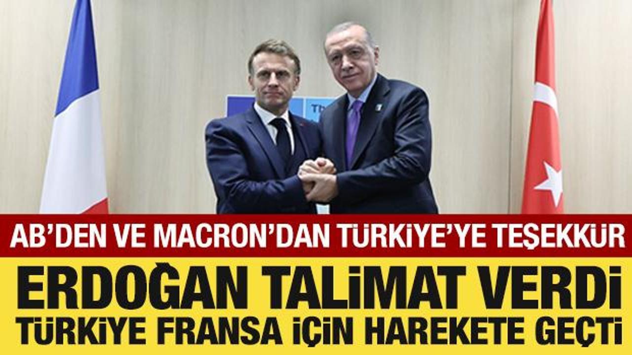 Cumhurbaşkanı Erdoğan talimat verdi: T&uuml;rkiye Fransa i&ccedil;in yardıma koştu
