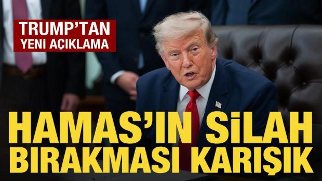 Hamas silah bırakma kararı aldı: Trump'tan son dakika a&ccedil;ıklaması
