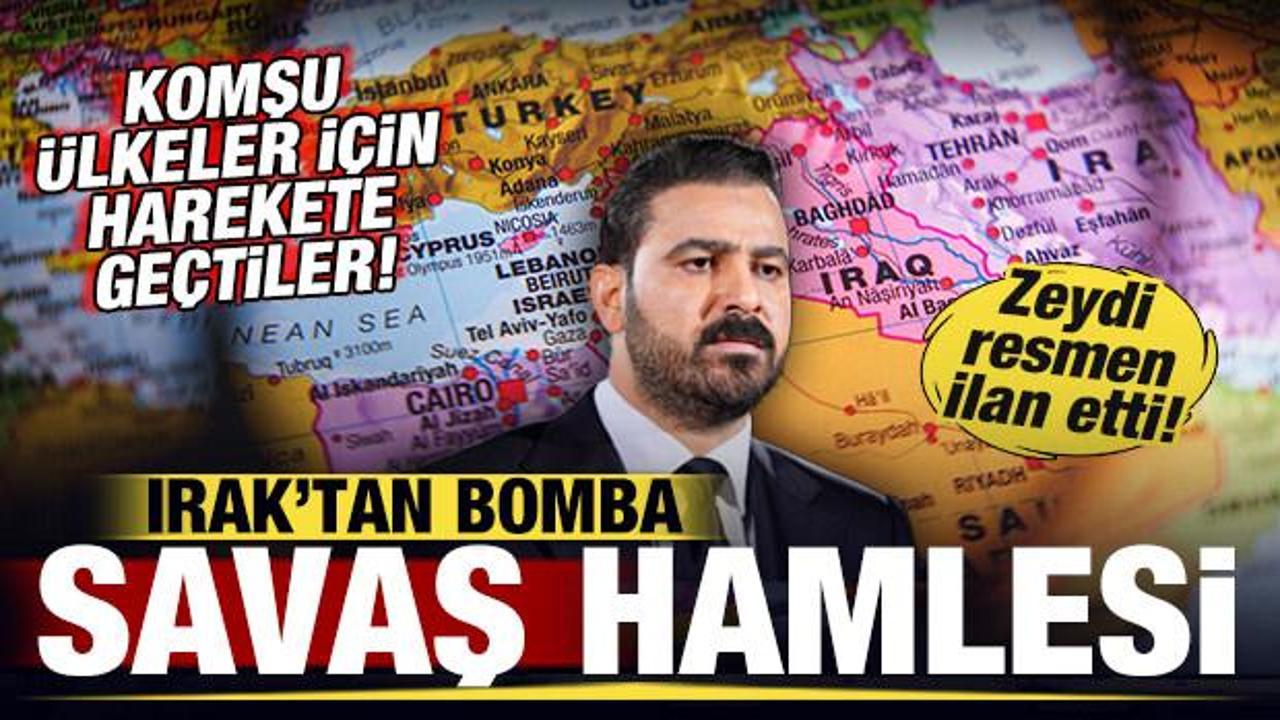 Irak'tan son dakika savaş hamlesi! Zeydi ilan etti! Komşu &uuml;lkeler i&ccedil;in harekete ge&ccedil;tiler