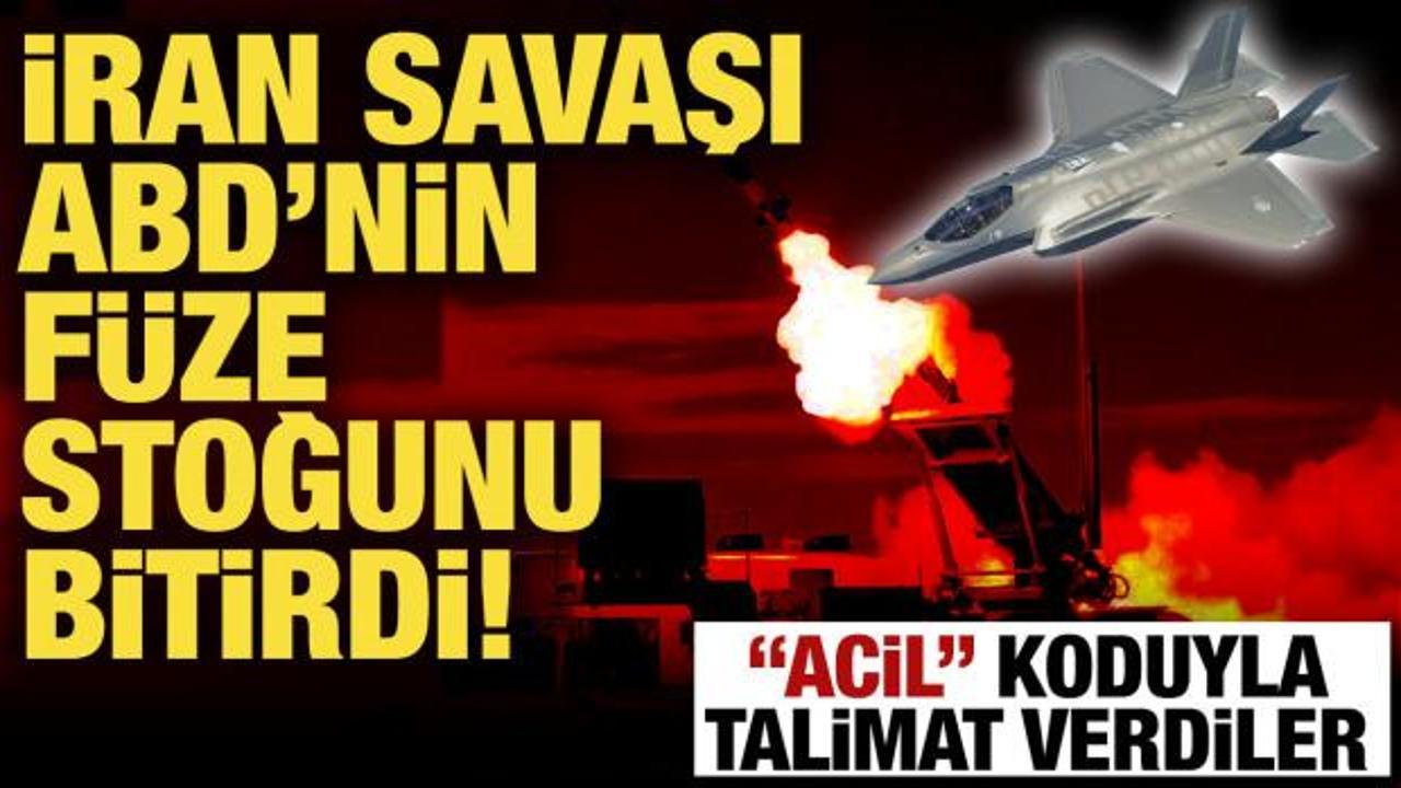 İran savaşı ABD'nin f&uuml;ze stoğunu bitirdi! Acil sipariş ge&ccedil;tiler