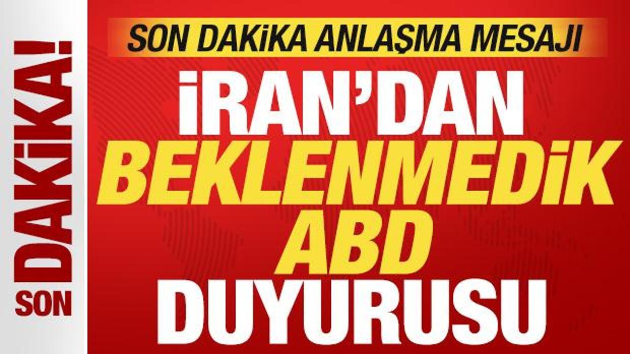 İran’dan beklenmedik ABD açıklaması! Son dakika anlaşma mesajı