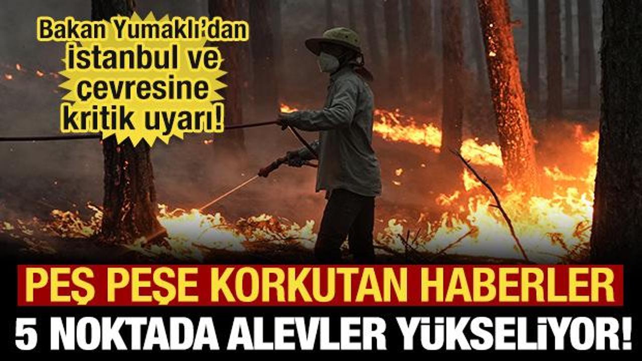 Orman yangınlarında son durum ne? 5 noktada yeniden alevler y&uuml;kseliyor!