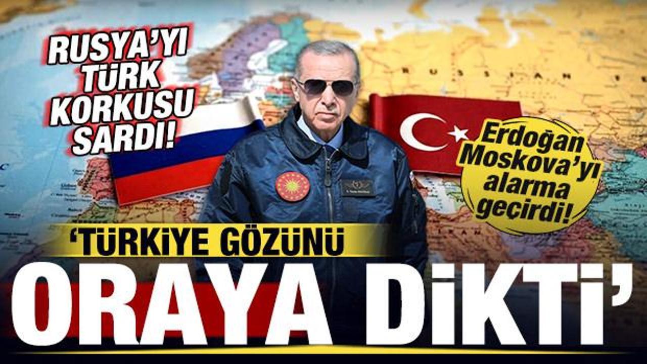 Rusya'yı T&uuml;rk korkusu sardı! Erdoğan Moskova'yı alarma ge&ccedil;irdi! T&uuml;rkiye g&ouml;z&uuml;n&uuml; oraya dikti