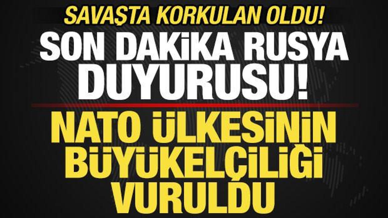 Savaşta korkulan oldu! NATO &uuml;lkesinin b&uuml;y&uuml;kel&ccedil;iliği vuruldu! Son dakika Rusya duyurusu