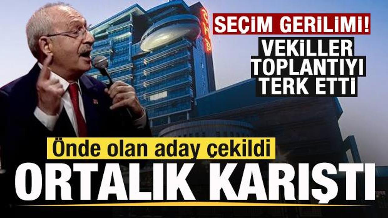 Se&ccedil;im gerilimi! &Ouml;nde olan aday &ccedil;ekildi! Ortalık karıştı! Vekiller salonu terk etti
