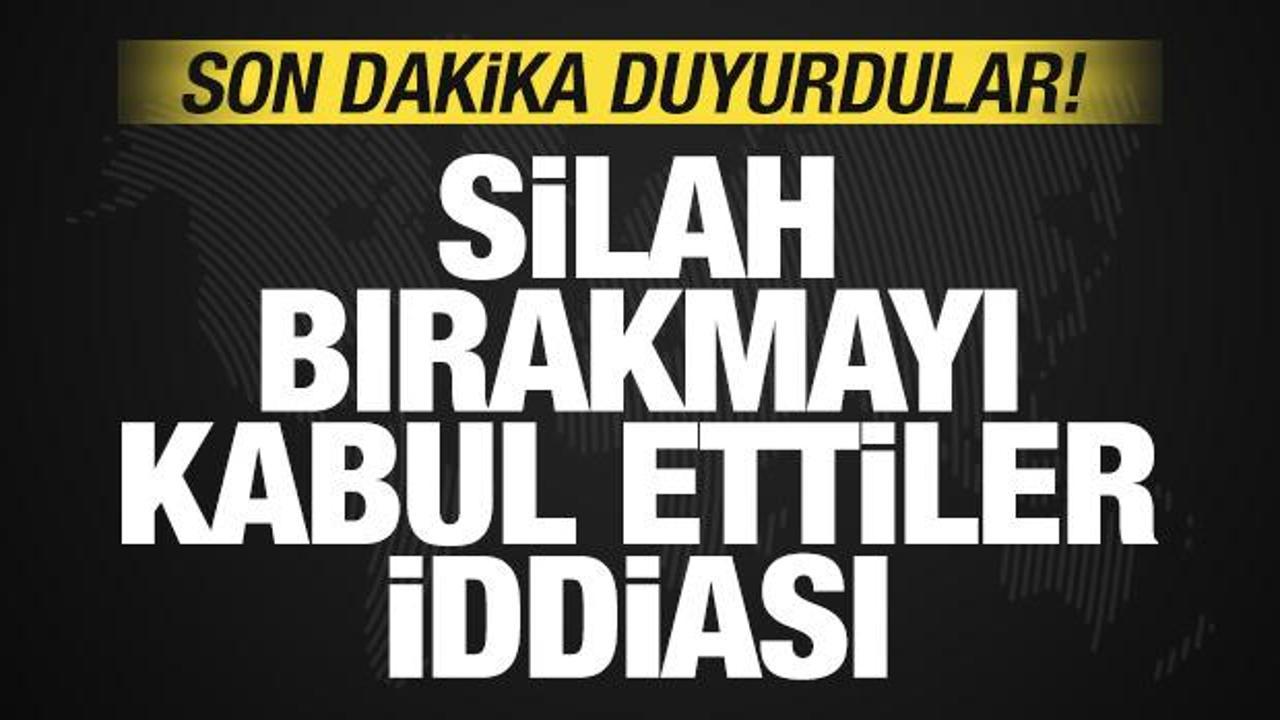 Son dakika duyurdular! Silah bırakmayı kabul ettiler! Bomba Hamas iddiası