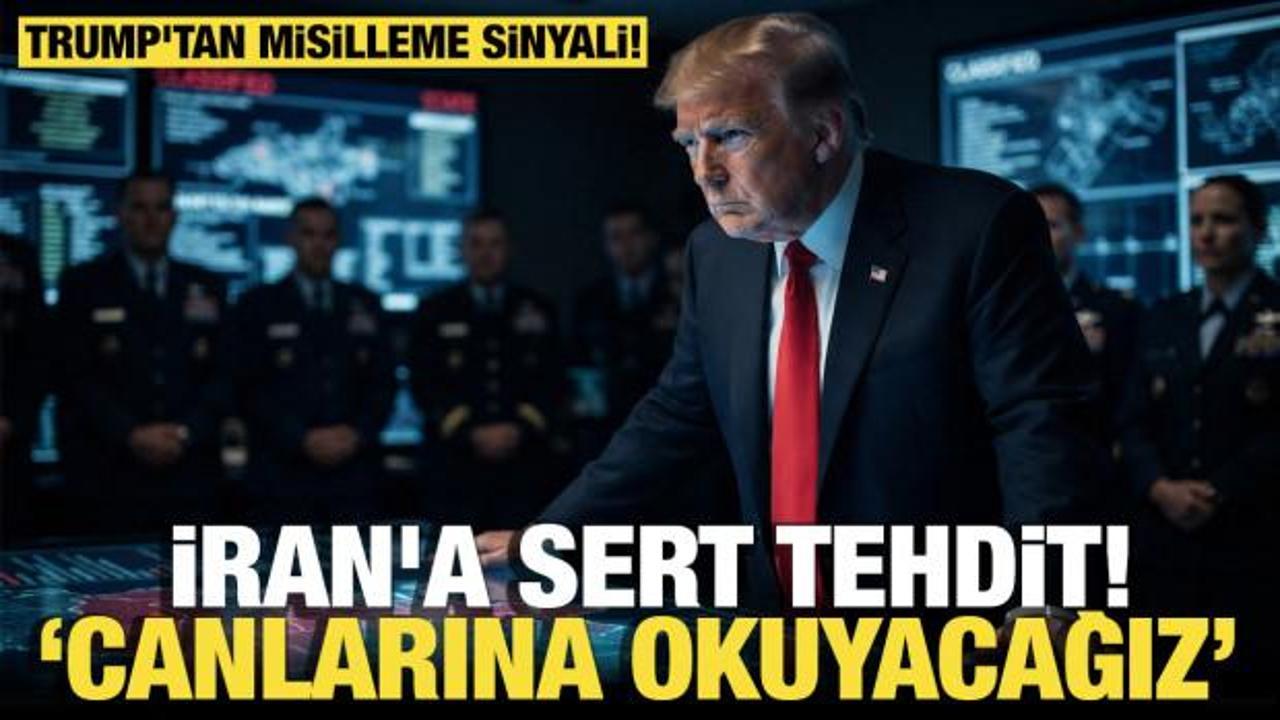 Son dakika... Trump'tan misilleme sinyali! İran'a sert tehdit: "Canlarına okuyacağız" 