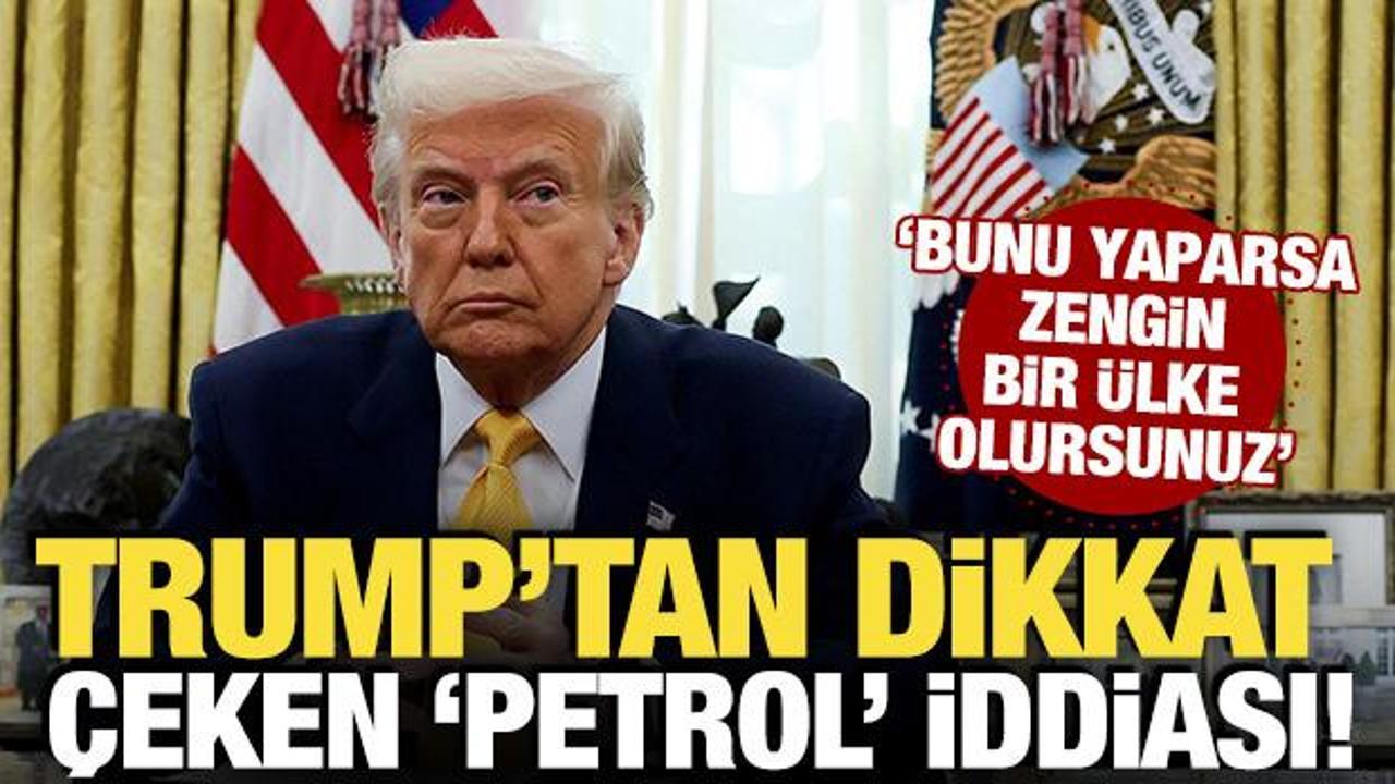 Trump’tan dikkat çeken ‘petrol’ iddiası! ‘Bunu yaparsa zengin bir ülke olursunuz’ Trump’tan dikkat çeken ‘petrol’ iddiası! ‘Bunu yaparsa zengin bir ülke olursunuz’