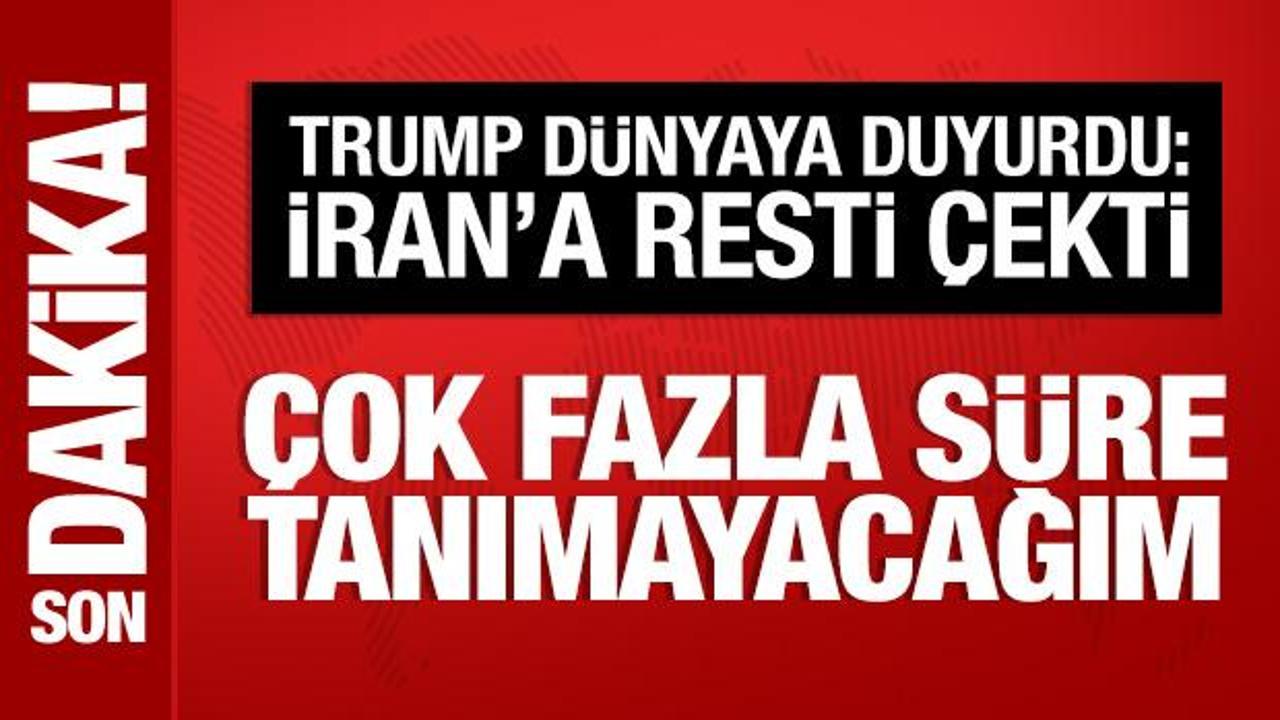 ABD Başkanı Donald Trump konuşma yaparken