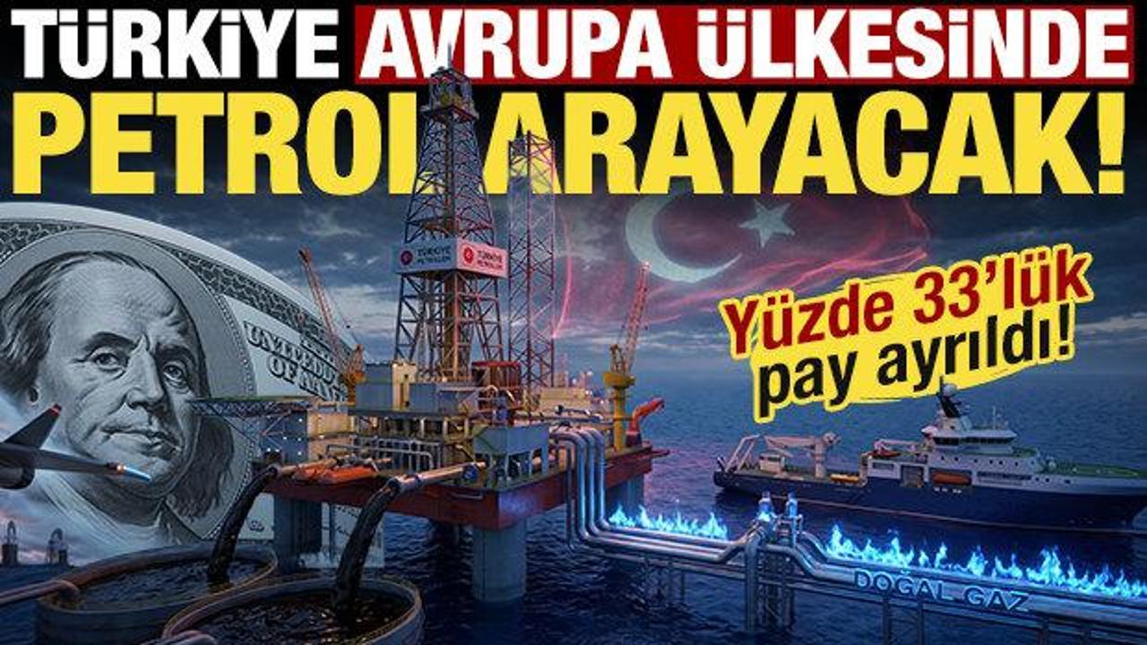 T&uuml;rkiye komşu &uuml;lkede petrol ve doğal gaz arayacak! Y&uuml;zde 33'l&uuml;k pay ayrıldı...