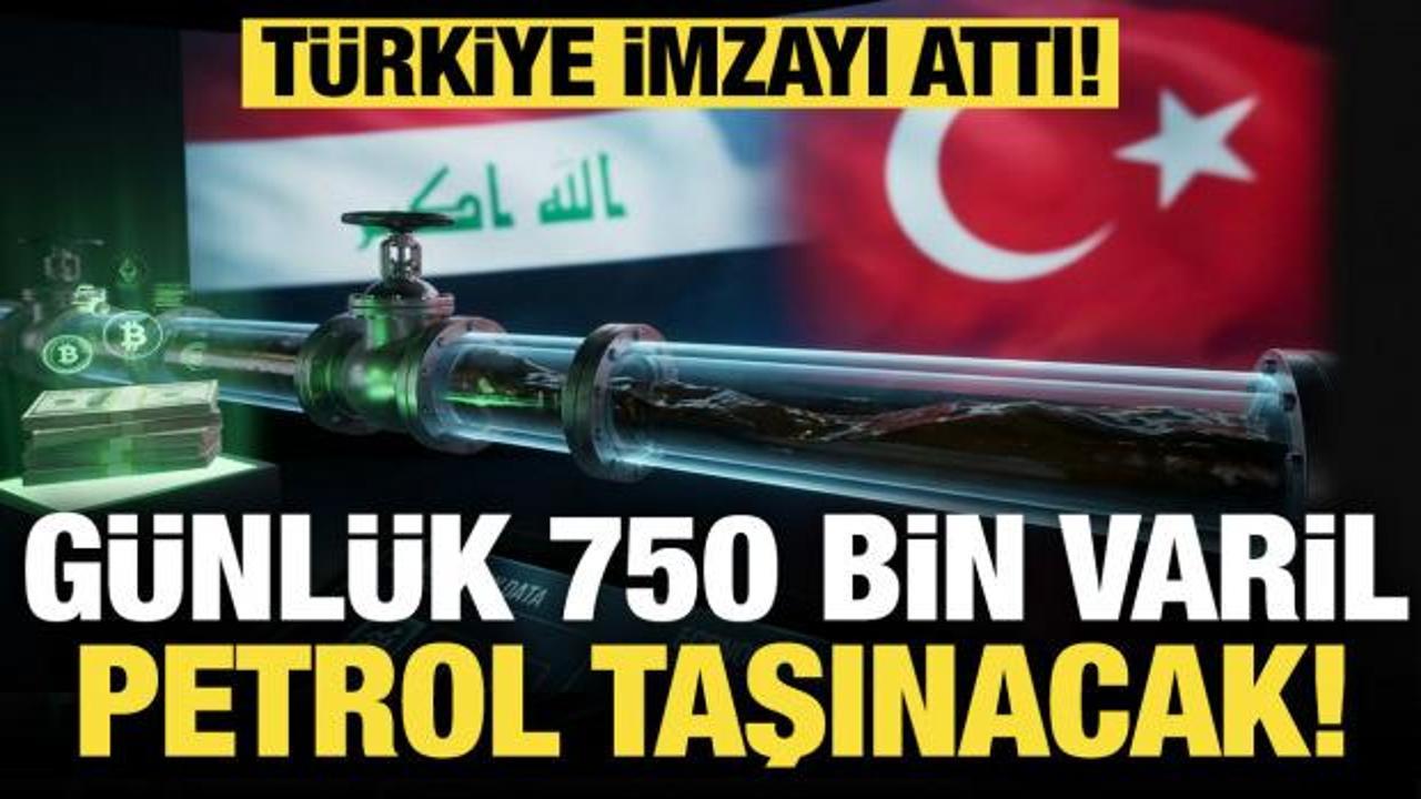 T&uuml;rkiye ve Irak arasında g&uuml;&ccedil;l&uuml; anlaşma! G&uuml;nl&uuml;k 750 bin varil taşınacak